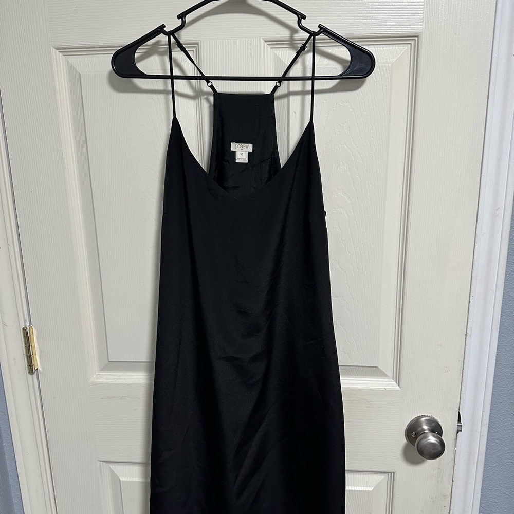 J. Crew Factory Black Sleeveless Halter Sundress